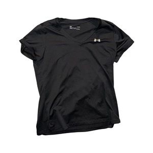 Women’s Under Armour Black V-Neck Athletic Top - medium